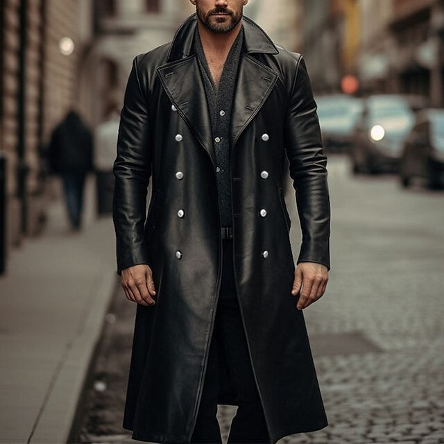 Herren eleganta oversized trenchcoat i högkvalitativt material Mirla-Eva Jonsson