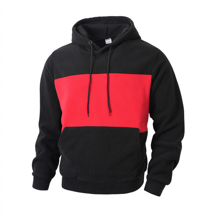 Herren fleece hoodie med innovativ design Mirla-Eva Jonsson