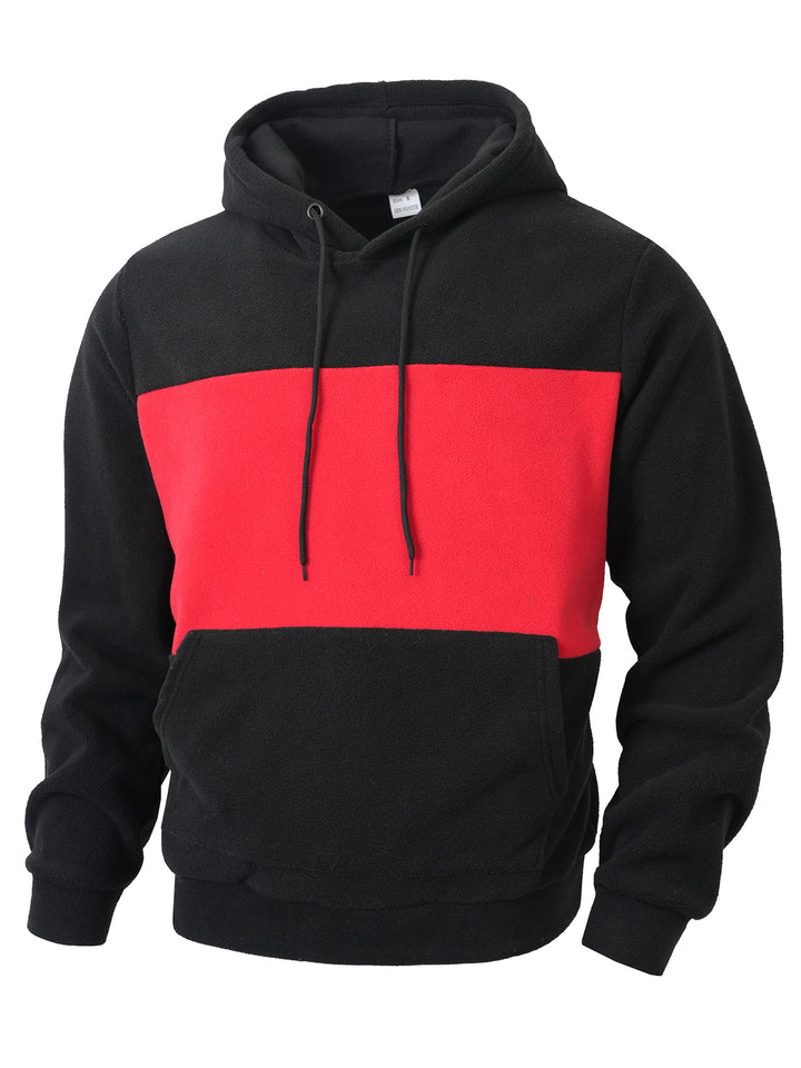 Herren fleece hoodie med innovativ design Mirla-Eva Jonsson