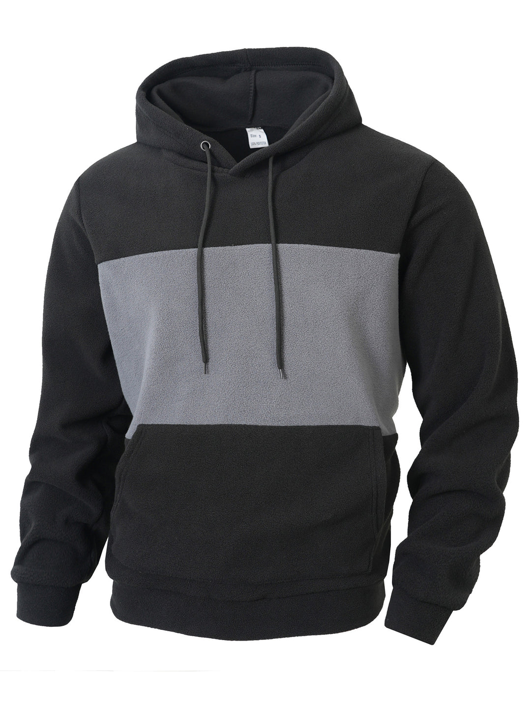 Herren fleece hoodie med innovativ design Mirla-Eva Jonsson
