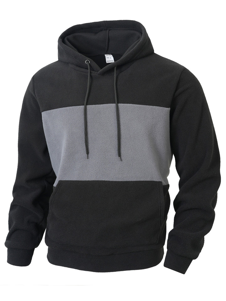 Herren fleece hoodie med innovativ design Mirla-Eva Jonsson