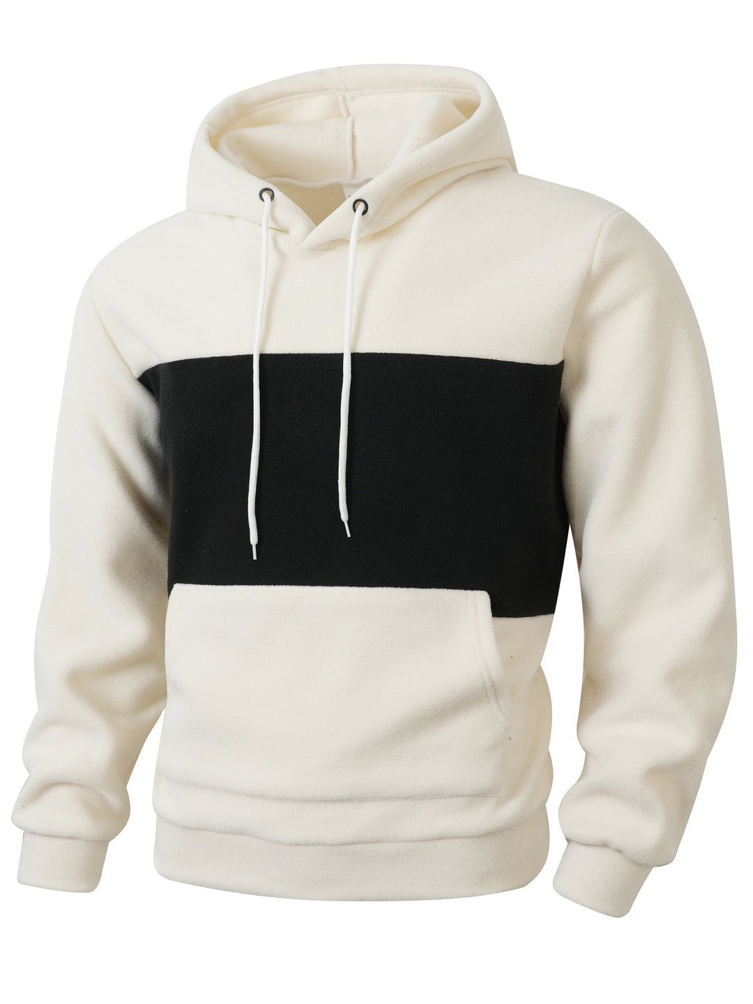 Herren fleece hoodie med innovativ design Mirla-Eva Jonsson