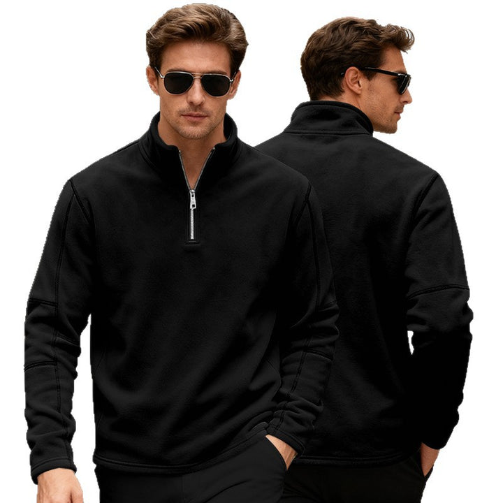 Herren fleece tröja med kort dragkedjeöppning Eva Jonsson-Eva Jonsson