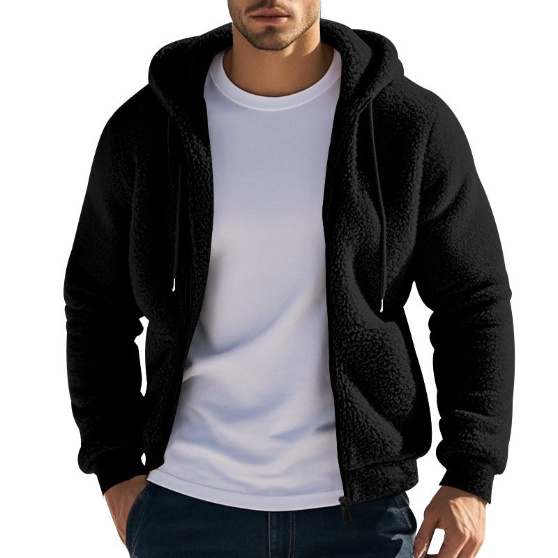 Herren fleecejacka med oversized passform Mirla-Eva Jonsson