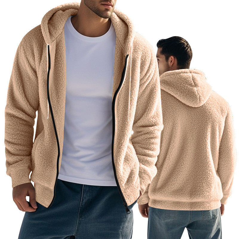 Herren fleecejacka med oversized passform Mirla-Eva Jonsson