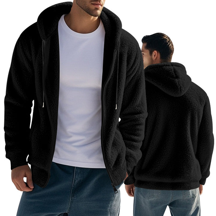 Herren fleecejacka med oversized passform Mirla-Eva Jonsson