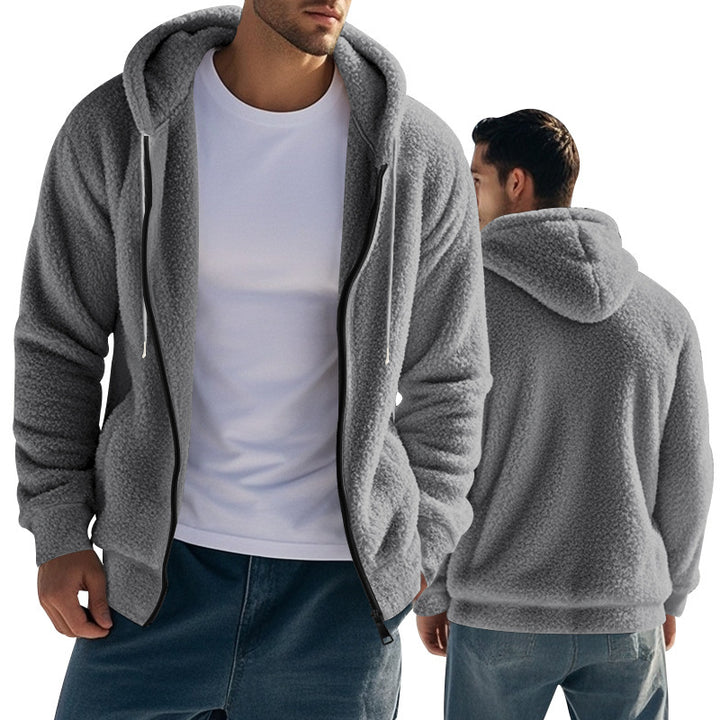 Herren fleecejacka med oversized passform Mirla-Eva Jonsson