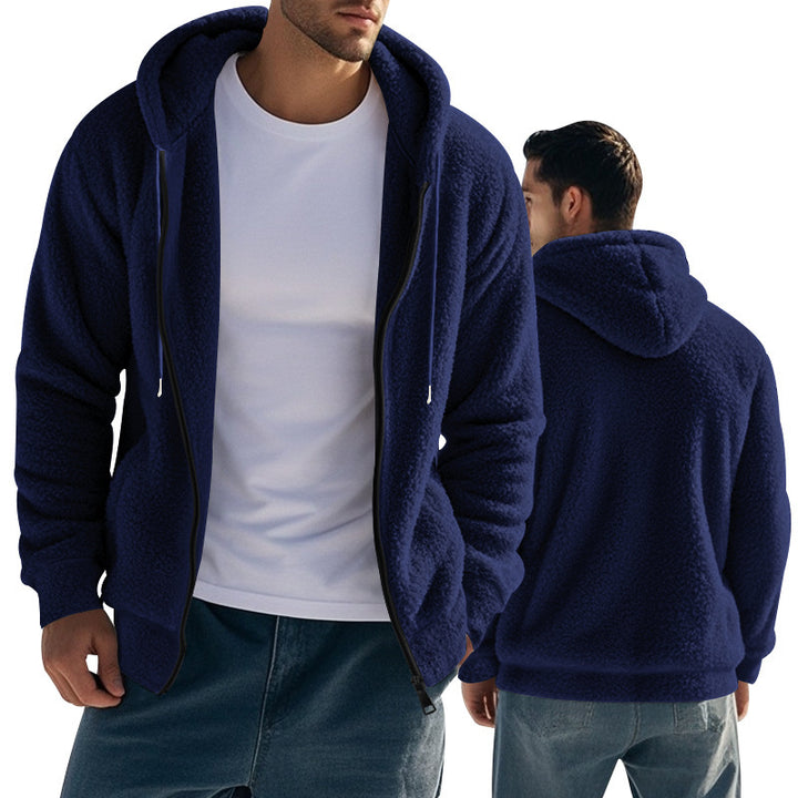 Herren fleecejacka med oversized passform Mirla-Eva Jonsson