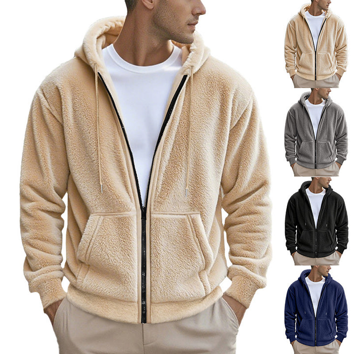 Herren fleecejacka med oversized passform Mirla-Eva Jonsson