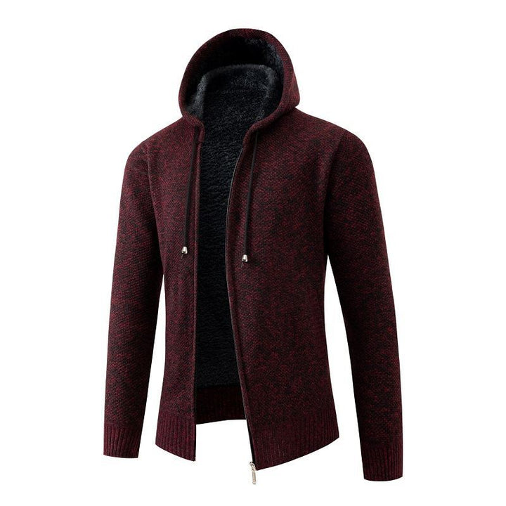 Herren fodrad cardigan med huva Eva Jonsson-Eva Jonsson
