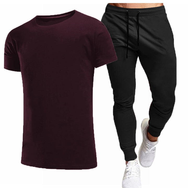 Herren fritids T-shirt och joggingbyxor set Mirla-Eva Jonsson
