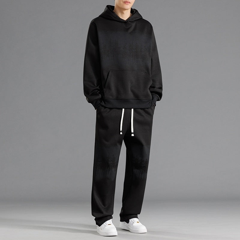 Herren fritids-loungewear-set med avslappnad passform och kreativt trädmotiv Eva Jonsson-Eva Jonsson