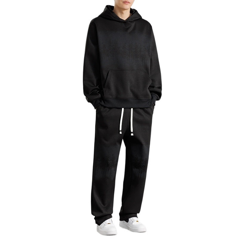 Herren fritids-loungewear-set med avslappnad passform och kreativt trädmotiv Eva Jonsson-Eva Jonsson
