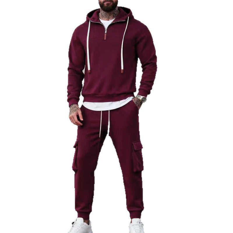 Herren fritidshoodie och cargojoggingbyxor set Mirla-Eva Jonsson