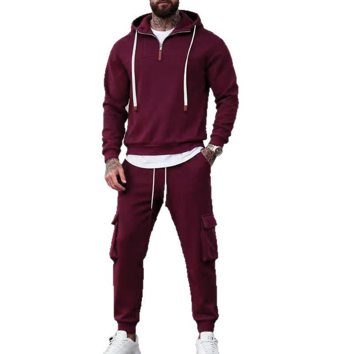 Herren fritidshoodie och cargojoggingbyxor set Mirla-Eva Jonsson