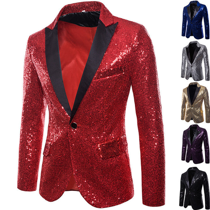 Herren glamorös paljetter blazer Mirla-Eva Jonsson