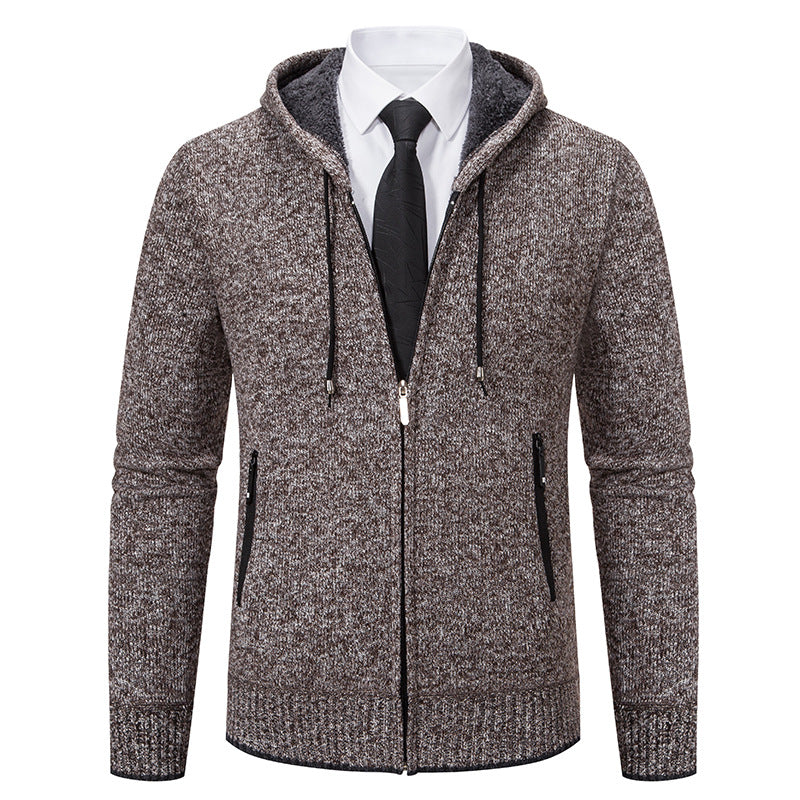 Herren hooded jacket with soft fleece lining and elegant details Mirla-Eva Jonsson