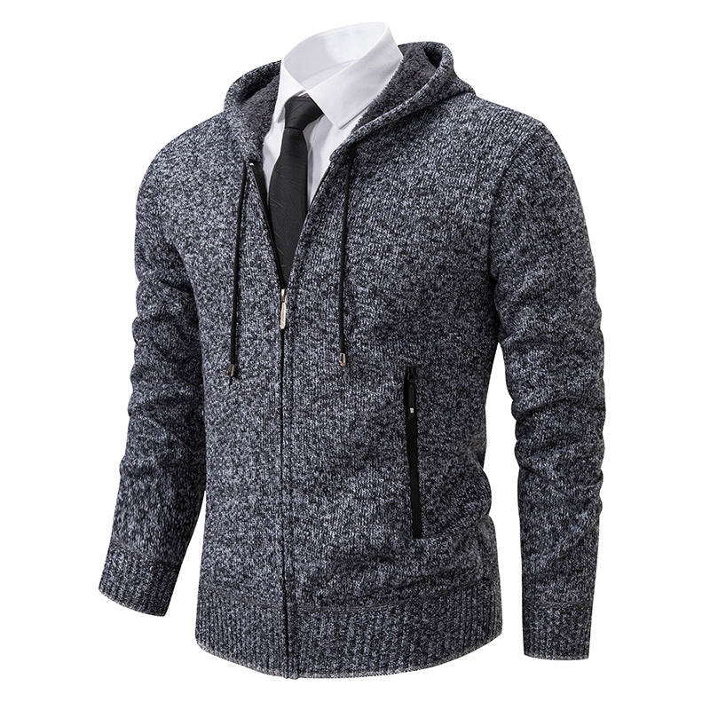 Herren hooded jacket with soft fleece lining and elegant details Mirla-Eva Jonsson