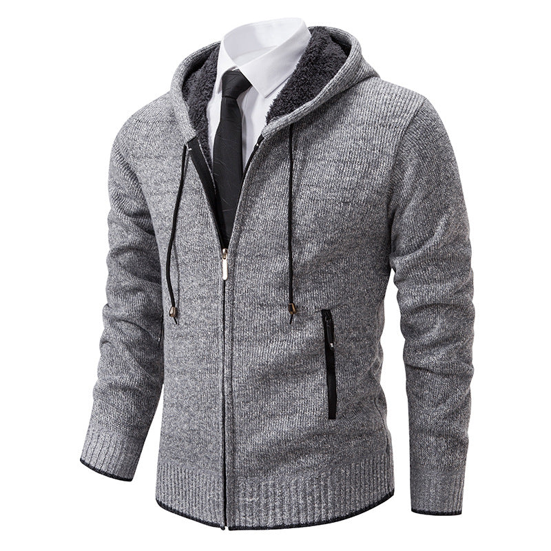 Herren hooded jacket with soft fleece lining and elegant details Mirla-Eva Jonsson