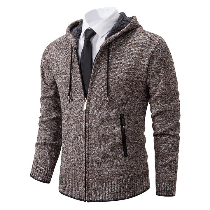 Herren hooded jacket with soft fleece lining and elegant details Mirla-Eva Jonsson