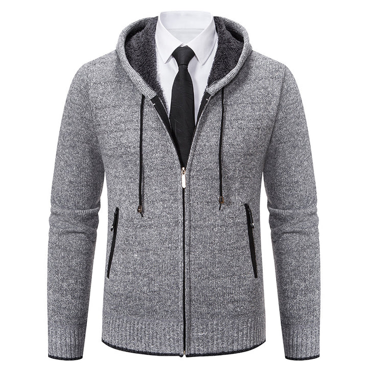 Herren hooded jacket with soft fleece lining and elegant details Mirla-Eva Jonsson