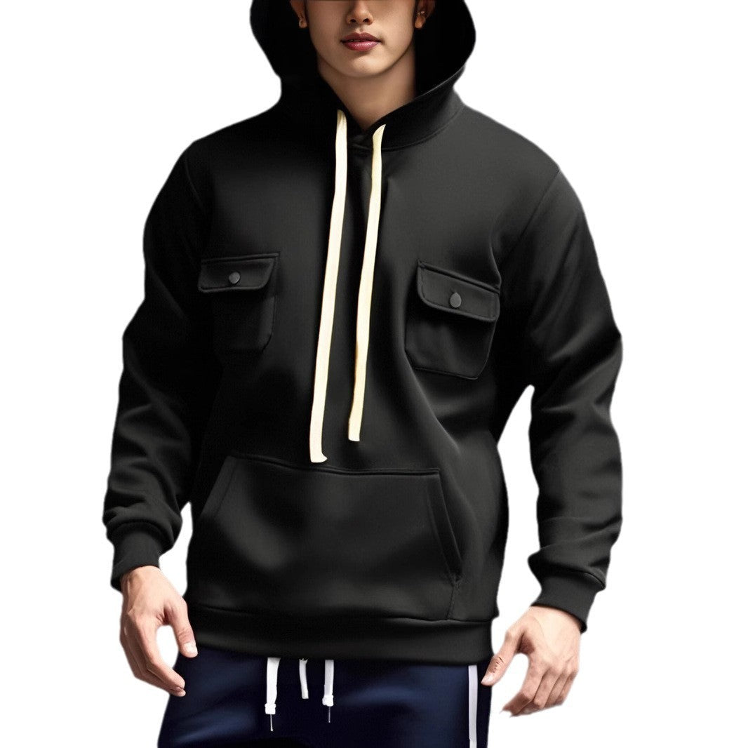 Herren hooded sweater with practical pockets and modern design Eva Jonsson-Eva Jonsson