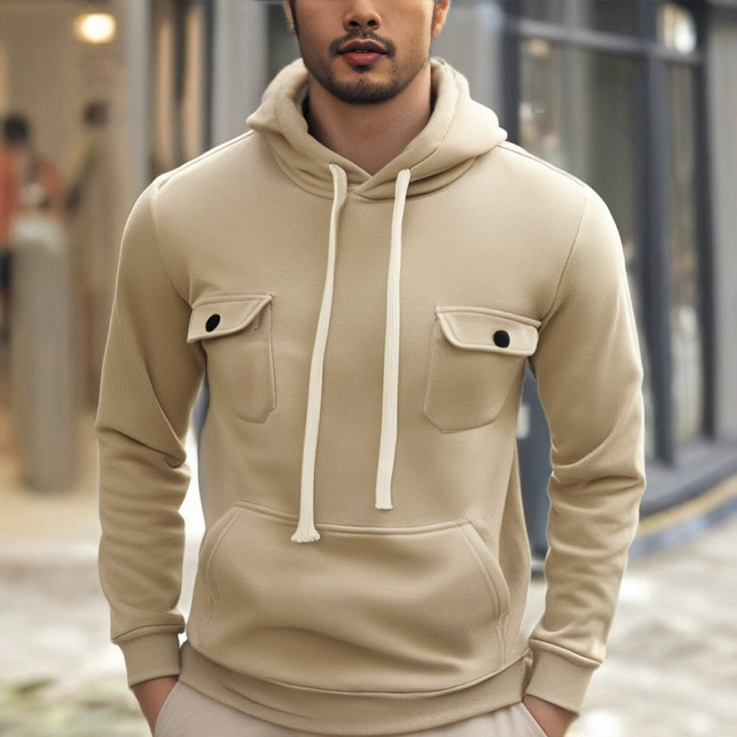 Herren hooded sweater with practical pockets and modern design Eva Jonsson-Eva Jonsson