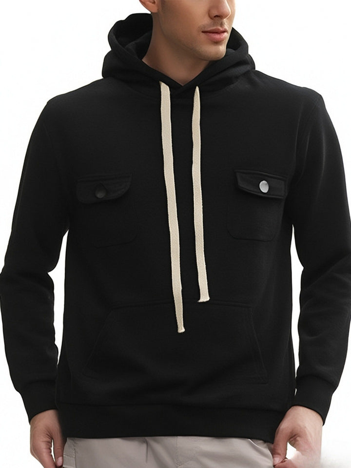 Herren hooded sweater with practical pockets and modern design Mirla-Eva Jonsson
