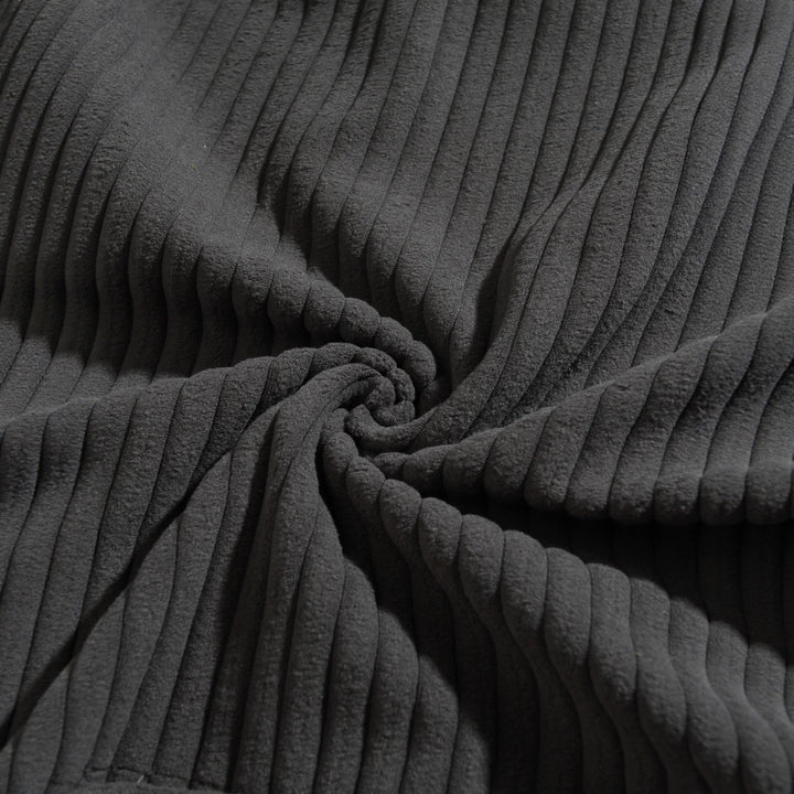Herren hooded sweatshirt med strukturerad ribbtextur och praktiska fickor Mirla-Eva Jonsson