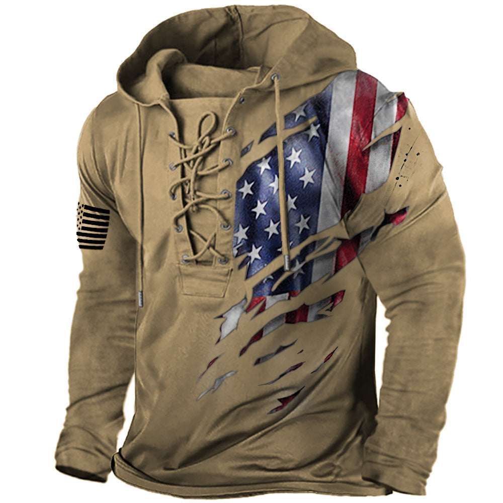 Herren hoodie med kreativa grafiska element Eva Jonsson-Eva Jonsson