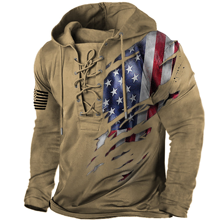 Herren hoodie med kreativa grafiska element Eva Jonsson-Eva Jonsson