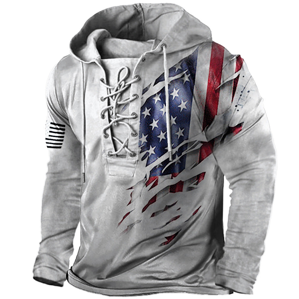 Herren hoodie med kreativa grafiska element Eva Jonsson-Eva Jonsson
