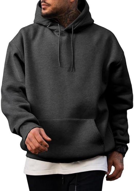 Herren hoodie med rymlig huva och känguroväska Mirla-Eva Jonsson