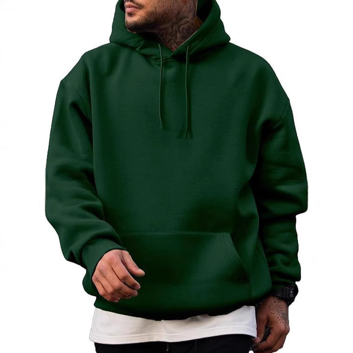 Herren hoodie med rymlig huva och känguroväska Mirla-Eva Jonsson