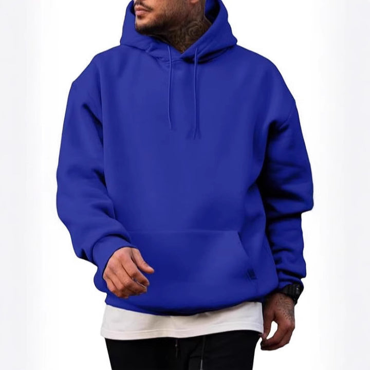 Herren hoodie med rymlig huva och känguroväska Mirla-Eva Jonsson