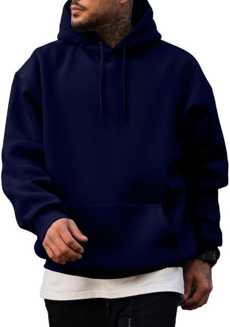 Herren hoodie med rymlig huva och känguroväska Mirla-Eva Jonsson