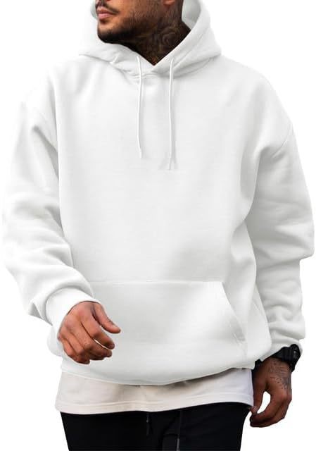 Herren hoodie med rymlig huva och känguroväska Mirla-Eva Jonsson