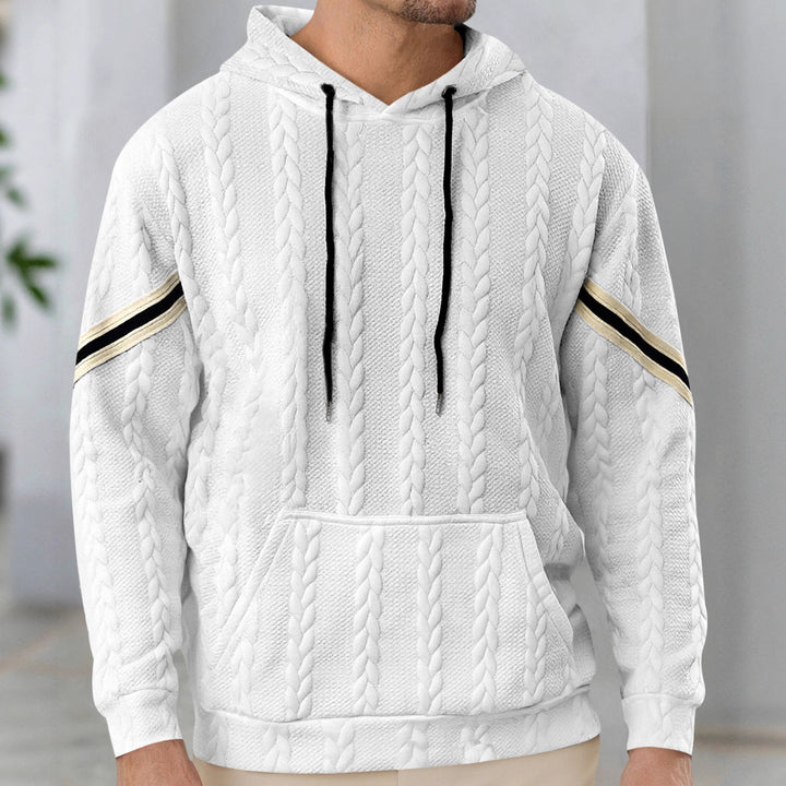 Herren hoodie med strukturerad design och kontrasterande accenter Mirla-Eva Jonsson