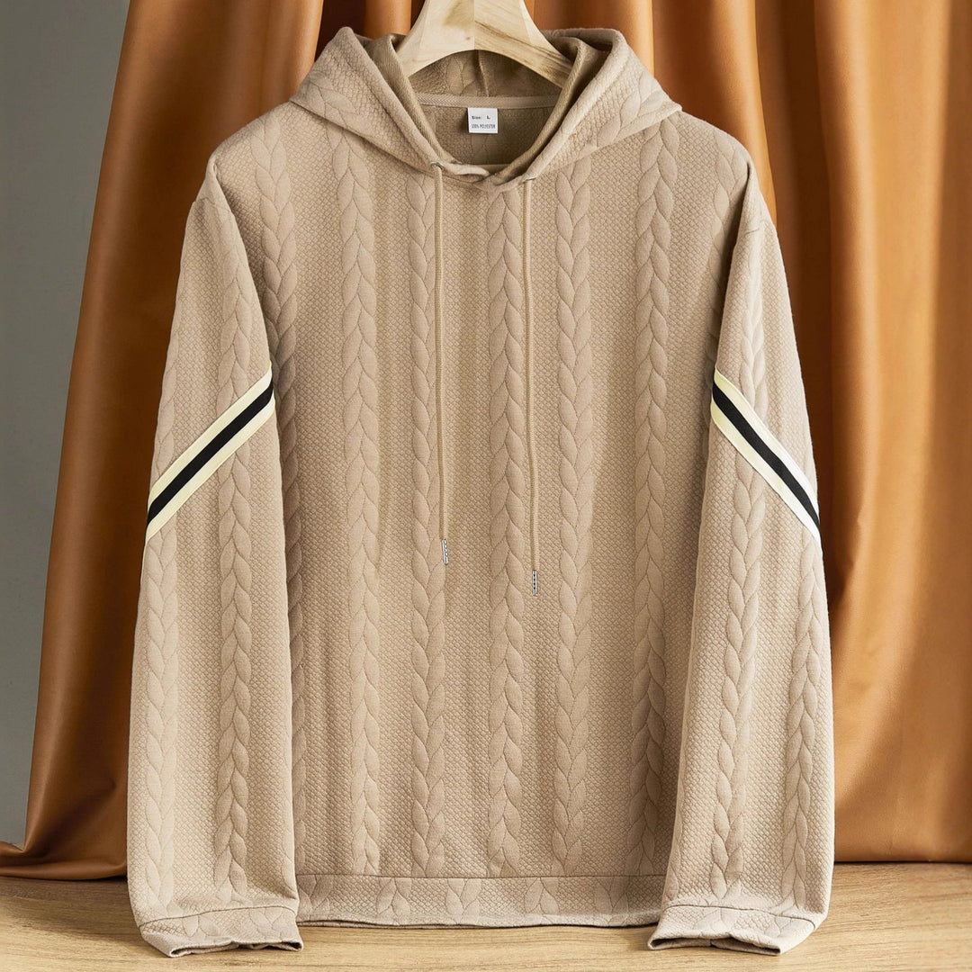 Herren hoodie med strukturerad design och kontrasterande accenter Mirla-Eva Jonsson