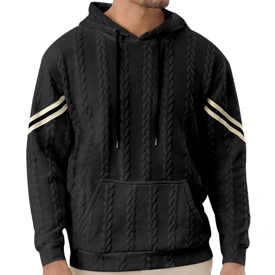 Herren hoodie med strukturerad design och kontrasterande accenter Mirla-Eva Jonsson