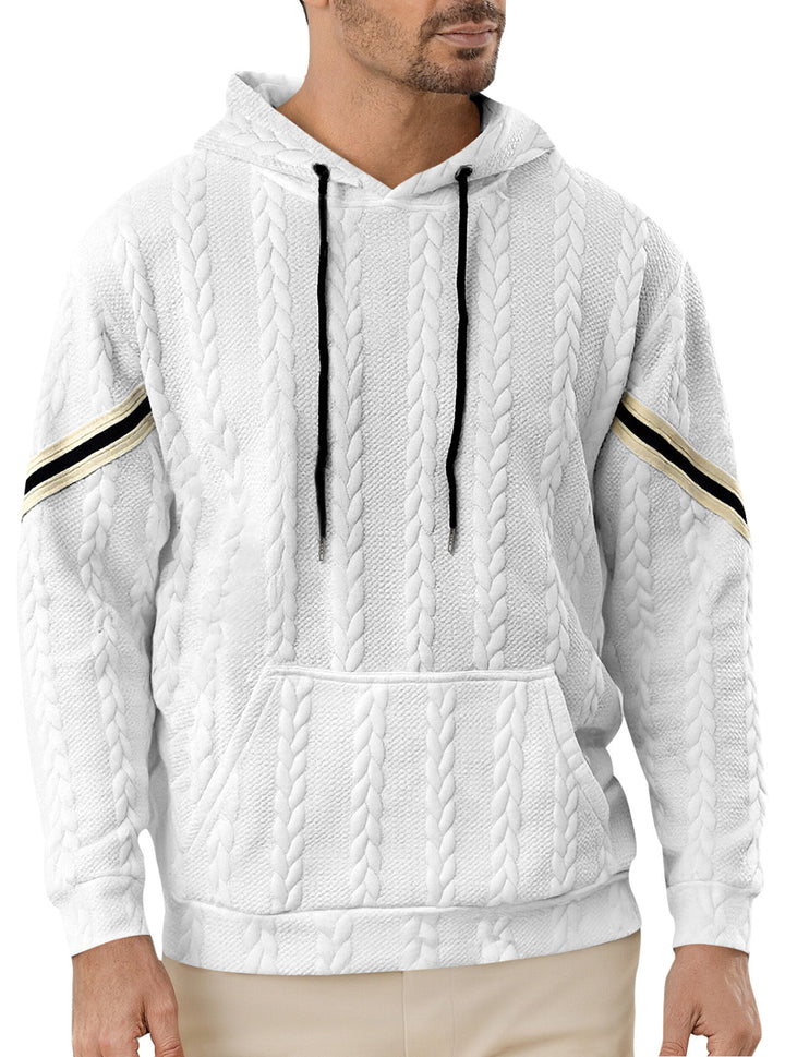 Herren hoodie med strukturerad design och kontrasterande accenter Mirla-Eva Jonsson