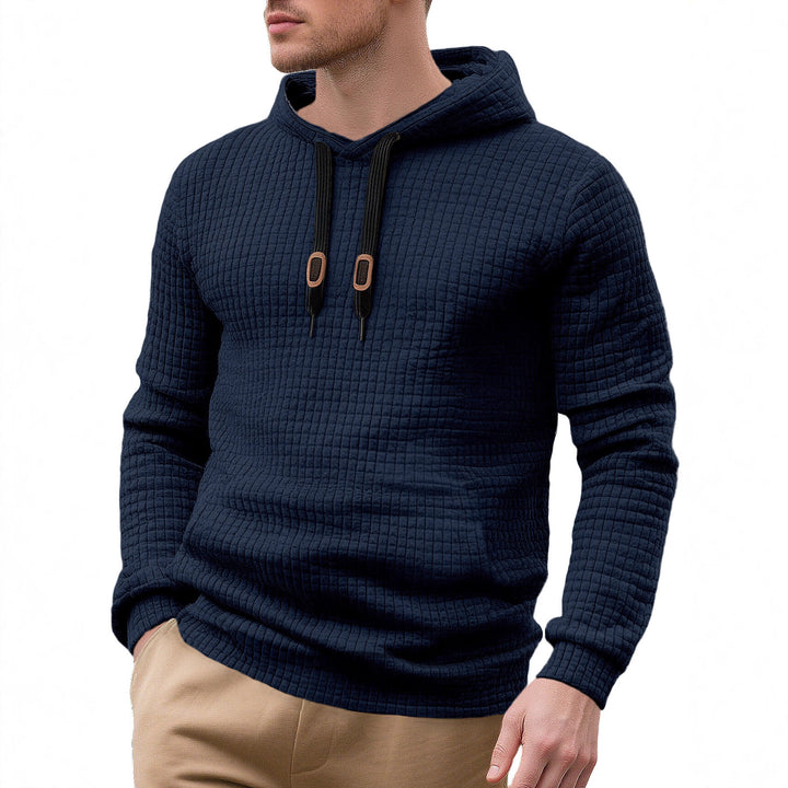 Herren hoodie med strukturerad yta och modernt design Mirla-Eva Jonsson
