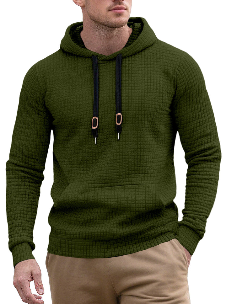 Herren hoodie med strukturerad yta och modernt design Mirla-Eva Jonsson