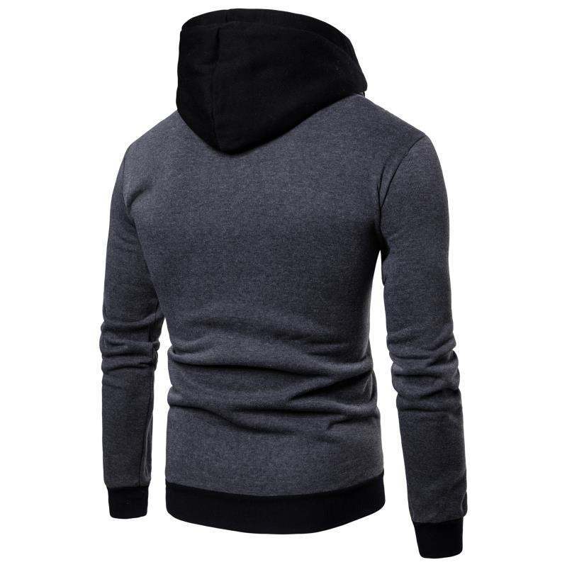 Herren hoodiejacka med innovativ design och praktisk dragkedja Mirla-Eva Jonsson