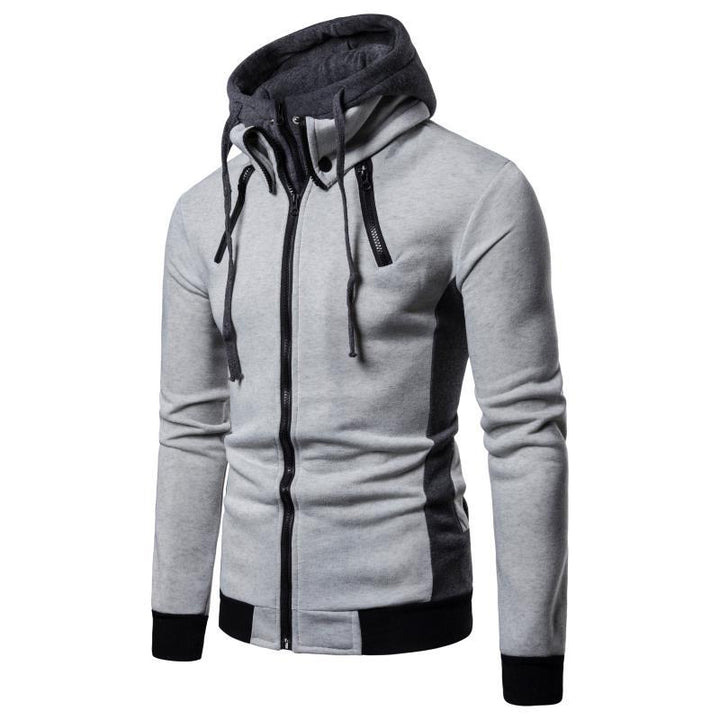 Herren hoodiejacka med innovativ design och praktisk dragkedja Mirla-Eva Jonsson