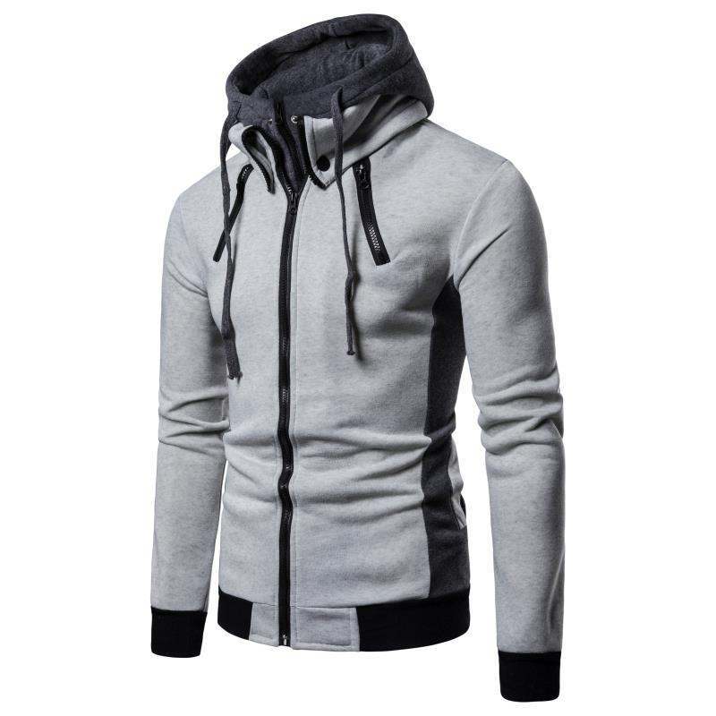 Herren hoodiejacka med innovativ design och praktisk dragkedja Mirla-Eva Jonsson