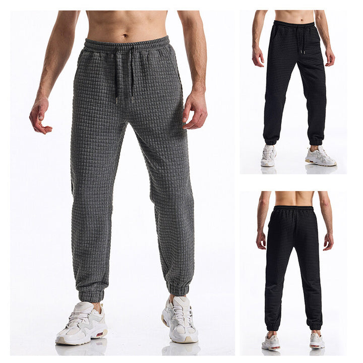 Herren joggingsbyxor med strukturerad yta Mirla-Eva Jonsson