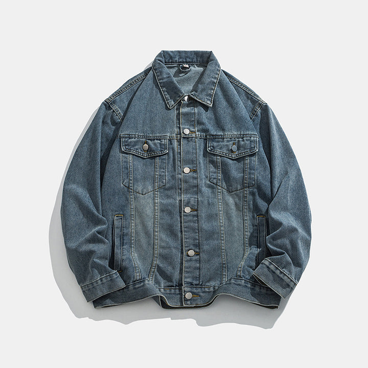 Herren klassisk Denim Jacka med smal passform Eva Jonsson-Eva Jonsson