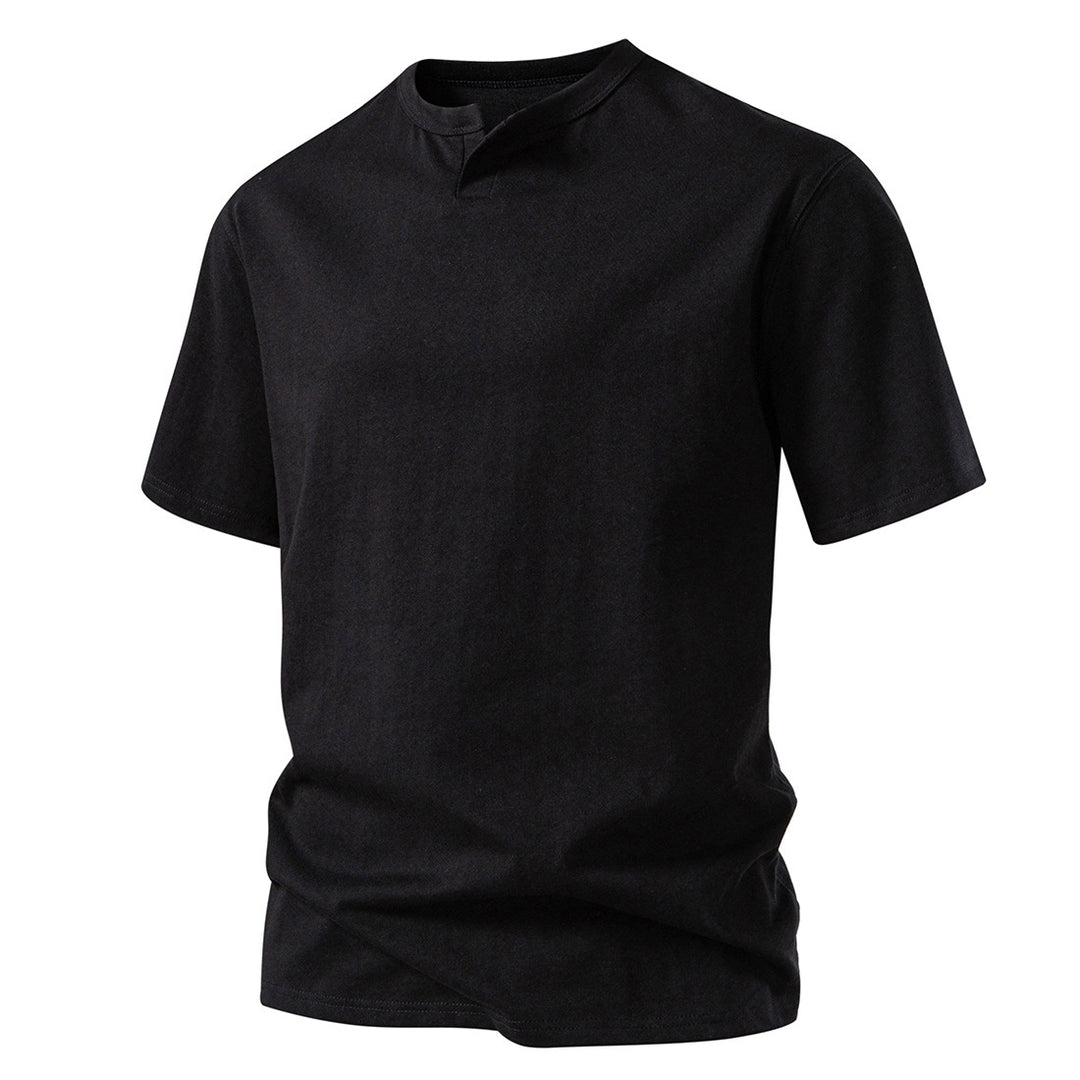 Herren kortärmad T-shirt med kreativ krage Mirla-Eva Jonsson