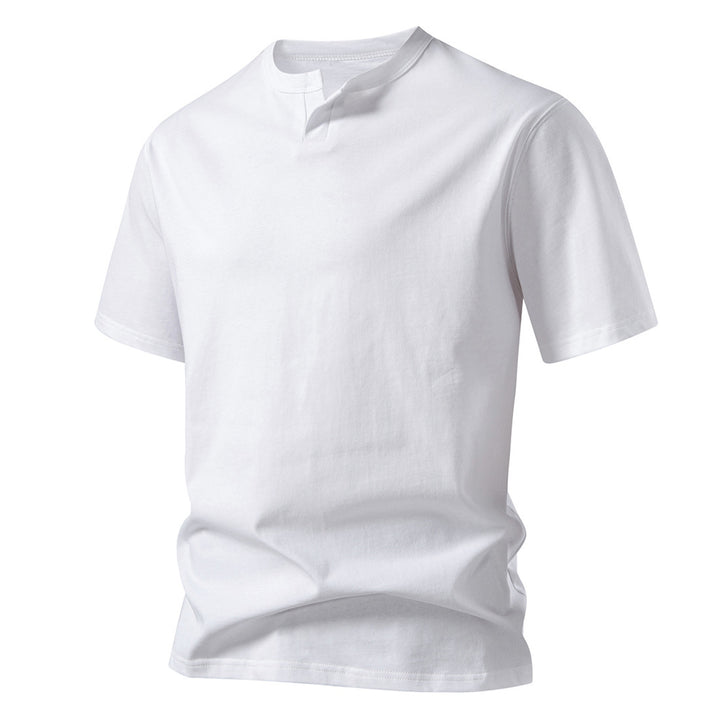 Herren kortärmad T-shirt med kreativ krage Mirla-Eva Jonsson